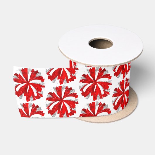 Cheer Pom Pom Satin Ribbon Satijnen Lint (Spoel)
