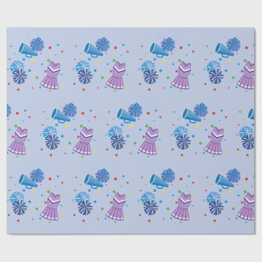 Cheer Pompons en Confetti Cadeaupapier (Vlak)