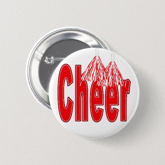 Cheer Red Button (Voorkant /achterkant)