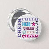 Cheer Repeteren Ronde Button 5,7 Cm (Voorkant /achterkant)