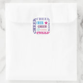 Cheer Repeteren Ronde Sticker (Tas)