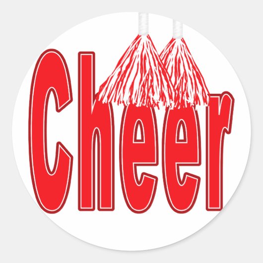 Cheer Rode Stickers (Voorkant)