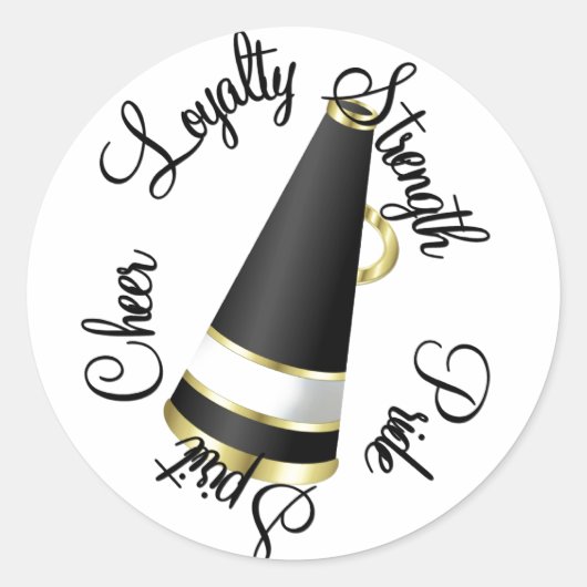 Cheer Ronde Sticker (Voorkant)