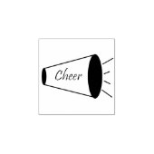 "Cheer" Rubber Stamp Megaphone Rubberstempel (Afrduk)