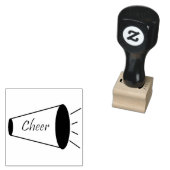 "Cheer" Rubber Stamp Megaphone Rubberstempel (Gestempeld)