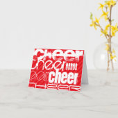 Cheer; Scarlet Red Stripes Kaart (Gele Bloem)