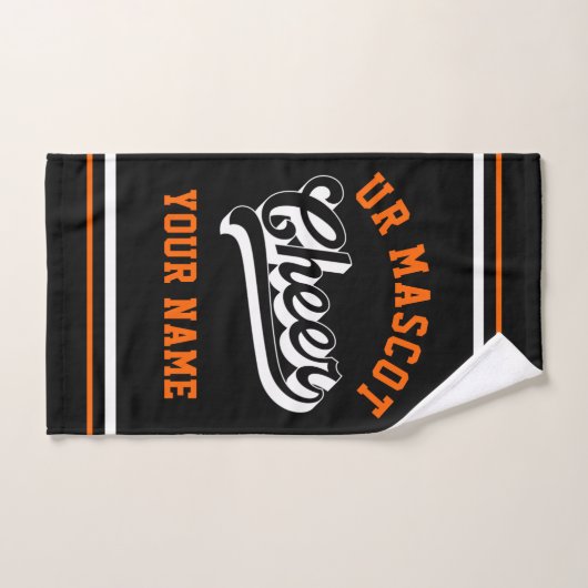 Cheer Script, Aangepaste Naam, Persoonlijke Cheer  Handdoek (Handdoek)