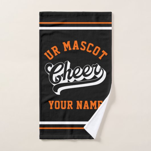 Cheer Script, Aangepaste Naam, Persoonlijke Cheer  Handdoek (Handdoek)