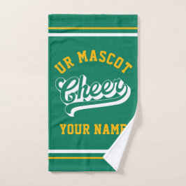 Cheer Script, Custom Name, Cheer Team Personalized Handdoek