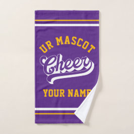 Cheer Script, Custom Name, Cheer Team Personalized Handdoek