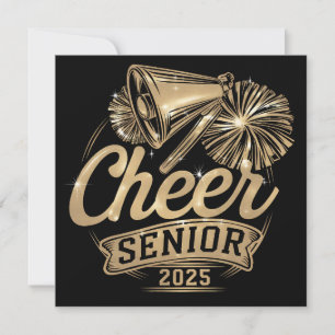 Cheer Senior 2025 Cheerleader Afstuderen Klasse va Kaart