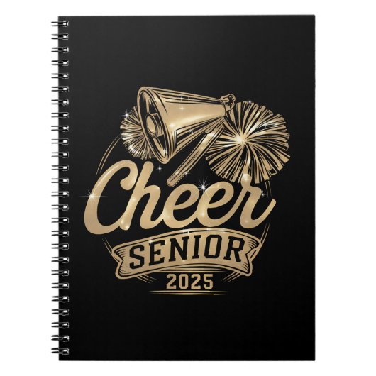 Cheer Senior 2025 Cheerleader Afstuderen Klasse va Notitieboek (Voorkant)