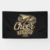 Cheer Senior 2025 Cheerleader Afstuderen Klasse va Spandoek (Horizontaal)