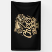 Cheer Senior 2025 Cheerleader Afstuderen Klasse va Spandoek (Verticaal)