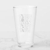 Cheer Senior 2026 Drinken Glas (Achterkant)