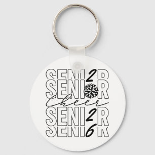 Cheer Senior 2026 Metalen Sleutelhanger Cirkel