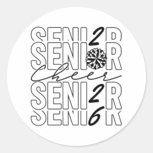 Cheer Senior 2026 Ronde Sticker