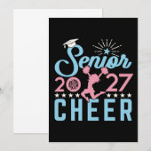 Cheer Senior 2027 Cheerleading Afgestudeerde Kaart (Voorkant / Achterkant)