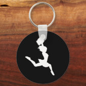 Cheer Silhouette Sleutelhanger Black (Voorkant)
