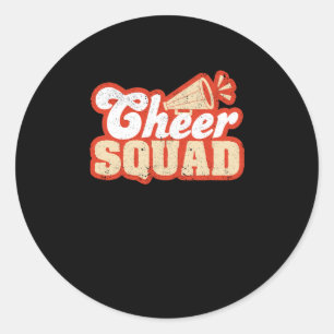 Cheer Squad Cheerlead Funny Cheerleader Team Ronde Sticker