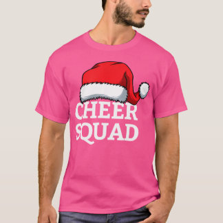 Cheer Squad Christmas Santa Cheerleading Matching  T-shirt