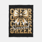 Cheer Squad Gold Funny Srt Cheerleader Cheerleadin Fleece Deken (Voorkant)