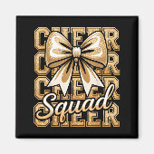 Cheer Squad Gold Funny Srt Cheerleader Cheerleadin Magneet (Voorkant)