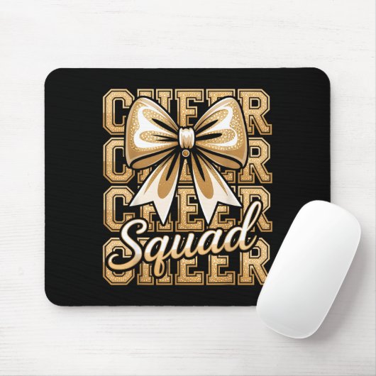 Cheer Squad Gold Funny Srt Cheerleader Cheerleadin Muismat (Met muis)