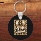 Cheer Squad Gold Funny Srt Cheerleader Cheerleadin Sleutelhanger (Voorkant)