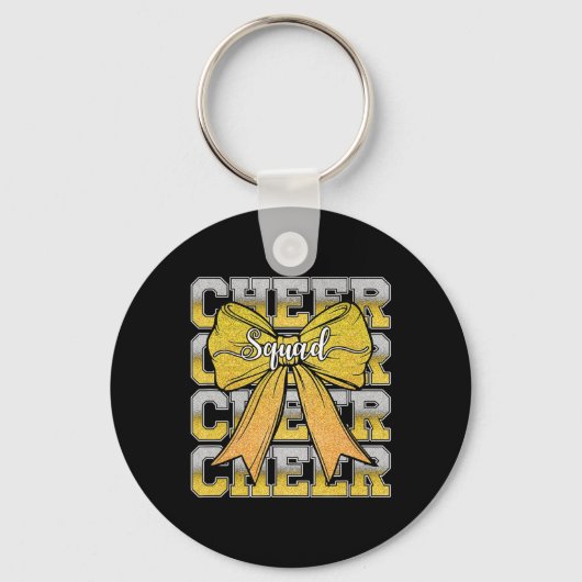 Cheer Squad Grappige Cheerleader Cheerleading Koke Sleutelhanger (Voorkant)