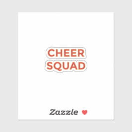 Cheer Squad Huisdier Ouder Sticker | Goud Rode Poo