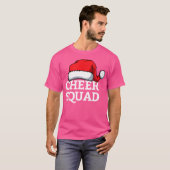 Cheer Squad Kerstman Kerst Cheerleading Matching T-shirt (Voorkant volledig)