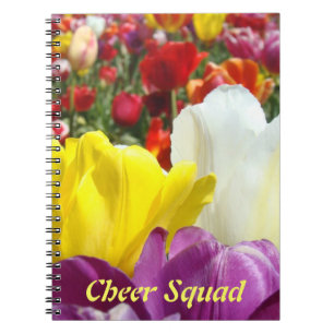 Cheer Squad notitieboek Kleurrijke Tulp Bloemen