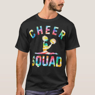 Cheer Squad Tie Dye Cheerleader Cheerlead Gift T-shirt