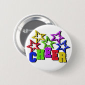 Cheer Stars Ronde Button 5,7 Cm (Voorkant /achterkant)