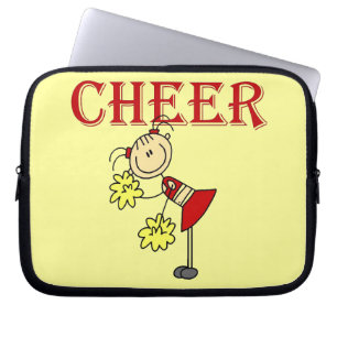 CHEER Stick Figure Cheerleader T-shirts en cadeaus Laptop Sleeve