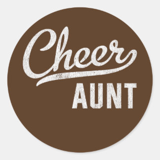 Cheer tante Proud Cheerleader tante Ronde Sticker