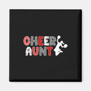 Cheer Tante Van Een Cheerleader Tante Cheerleading Magneet