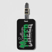 Cheer Team ADD NAME School Athlete Cheerleader Bagagelabel (Voorkant (verticaal))