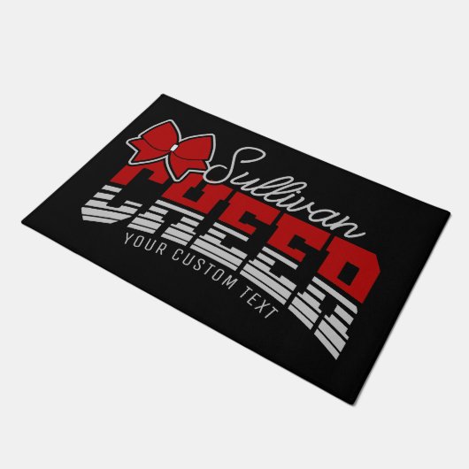 Cheer Team ADD NAME School Athlete Cheerleader Deurmat (Schuin)