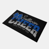 Cheer Team ADD NAME School Athlete Cheerleader Deurmat (Schuin)