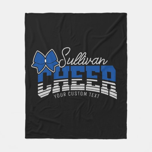Cheer Team ADD NAME School Athlete Cheerleader Fleece Deken (Voorkant)