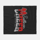 Cheer Team ADD NAME School Athlete Cheerleader Fleece Deken (Voorkant (Horizontaal))