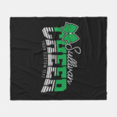 Cheer Team ADD NAME School Athlete Cheerleader Fleece Deken (Voorkant (Horizontaal))