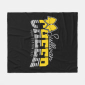 Cheer Team ADD NAME School Athlete Cheerleader Fleece Deken (Voorkant (Horizontaal))