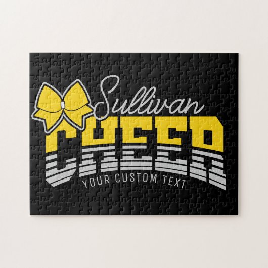 Cheer Team ADD NAME School Athlete Cheerleader Legpuzzel (Horizontaal)