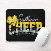 Cheer Team ADD NAME School Athlete Cheerleader Muismat (Met muis)