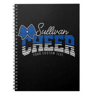 Cheer Team ADD NAME School Athlete Cheerleader Notitieboek