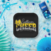 Cheer Team ADD NAME School Athlete Cheerleader Papieren Bordje (Feest)