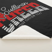 Cheer Team ADD NAME School Athlete Cheerleader Sherpa Deken (3/4)